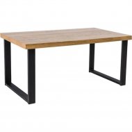 Обеденный стол «Signal» Umberto 150, дуб натуральный/черный, 150/90/77, UMBERTOLDC150
