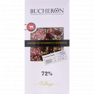 Шоколад «Bucheron» горький, с миндалем, клюквой и фисташками, 72%, 100 г