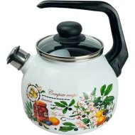 Чайник со свистком «Стальэмаль» Вкусный компот, 4с209я, 2.5 л
