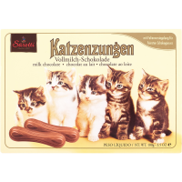 

Фигурный молоч.шоколад KATZENZUNGEN,100г