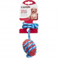 Игрушка для собак «Camon» Мячик резиновый с веревкой, AD028/B