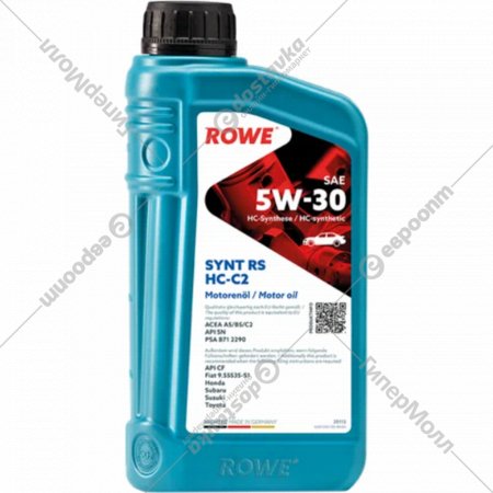 Моторное масло «ROWE» Hightec Synt RS SAE 5W-30 HC-C2, 20113-0010-99, 1 л