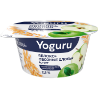 

Йогурт"YOGURU"(ябл-овс.хлоп,2.5%)ст.130г