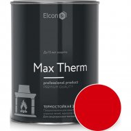 Эмаль «Elcon» термостойкая, красный, 0.8 кг