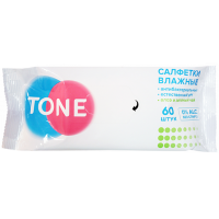 

Салфетки "TONE"(влажные)60шт