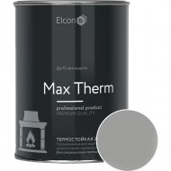 Эмаль «Elcon» термостойкая, серебристый, 0.8 кг