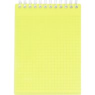 Блокнот «Hatber» Line Neon, клетка, 80Б6В1гр_03037, желтый, 80 листов