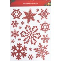 

Наклейки нов(3D,30Х38см,WS-01)крас.снеж