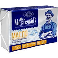 Масло сладкосливочное «МестечкоВ» несоленое, 72.5%, 180 г