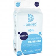 Пеленки впитывающие одноразовые «Dr.DINNO» Premium, 60х90 см, 10 штук