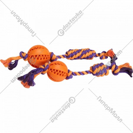 Игрушка для собак «Camon» Мячик массажный, оранжевый, AD047/B