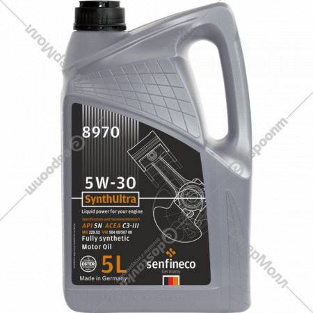 Моторное масло «Senfineco» SynthUltra 5W-30 API SN Acea C3-III, 8970, 5 л