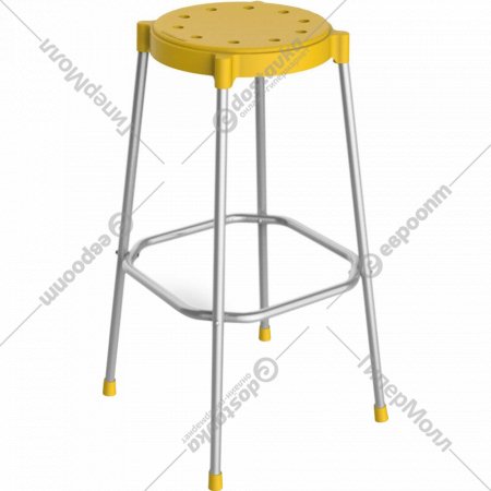 Барный стул «Sheffilton» SHT-S48, желтый/хром лак, 936234