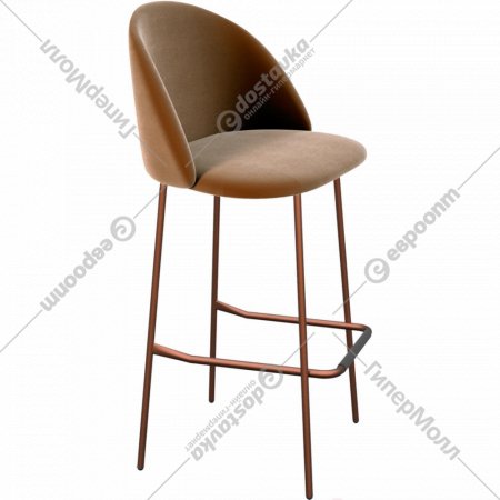 Барный стул «Sheffilton» SHT-ST35/S29, кофейный ликер/медный металлик, 149658