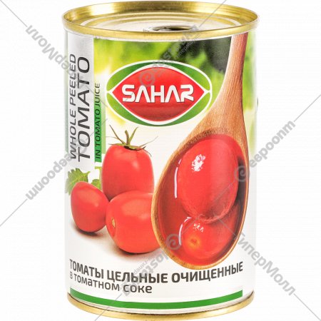Томаты «SAHAR» цельные очищенные в томатном соке 400 г