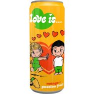 Напиток газированный «Love Is» со вкусом манго и маракуйи, 0.33 л