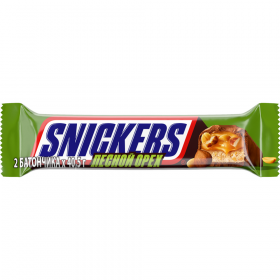 Шоколадный батончик «Snickers» с лесным орехом, 2х40.5 г