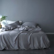 Комплект постельного белья «Царство сновидений» Сатин Серый, 2-спальный