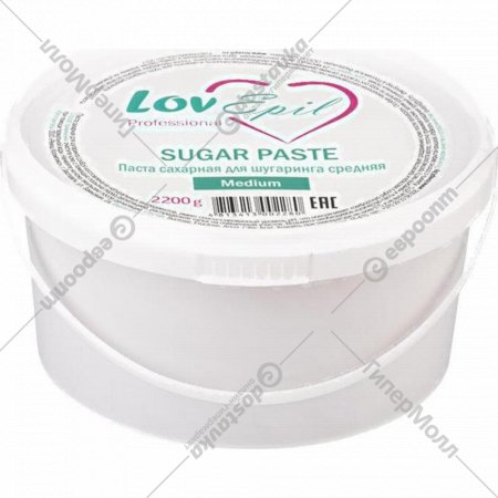 Паста для шугаринга «Lovepil» Medium, сахарная, 2.2 кг