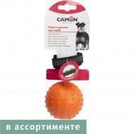 Игрушка для собак «Camon» Мячик с черной тканевой ручкой, AD052/C