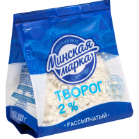 

Творог"МИНСК.МАРКА"(рассыпчатый,2%)350г