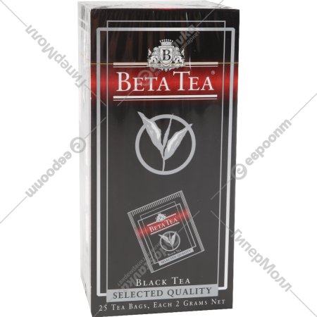 Чай черный «Beta Tea» Отборное качество, 25 пакетиков