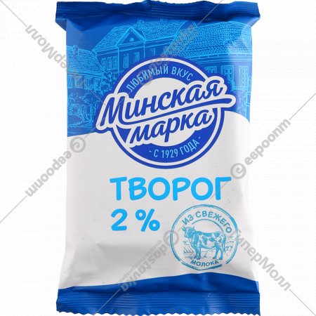 Творог «Минская марка» классический, 2%, 180 г