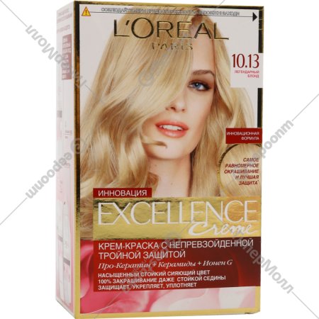 Краска «L'Oreal» Excellence creme, блонд 10.13.