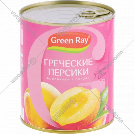Персики «Green Ray» 820 г