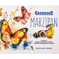 Набор конфет «Grondard» Марципан, ассорти, черная смородина и груша, 112 г