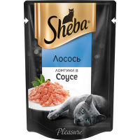 

Корм"SHEBA PLEASURE"(лосось/соус)85г