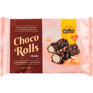 Вафельные трубочки Шоколадово Chocorolls Classic со сливочным вкусом с арахисом, 160 г