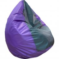 Бескаркасное кресло «BomBom» Оксфорд, фиолетово-серый, 80х110 см