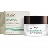 Крем для лица «Ahava» Beauty Before Age, для подтяжки кожи лица, шеи и зоны декольте, ночной, 50 мл
