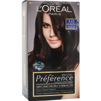 

Краска"L'OREAL PREFER."(3.12, тем.кор.)