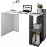 Письменный стол «Domus» СП017, 11.017L.01.92, левый, белый/серый