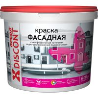 

Краска"ОРЕОЛ"(Д-т,фасад,бел мат)13кг