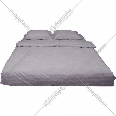 Комплект постельного белья «AksHome» Серый, 1.5-спальный, перкаль 6793-12-1