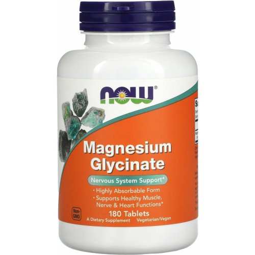 БАД «Now Foods» Magnesium Glycinate, 100 мг, 180 таблеток