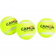 Игрушка для собак «Camon» Мячик теннисный со звуком, AD112/B, 3 шт
