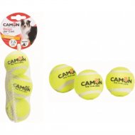 Игрушка для собак «Camon» Мячик теннисный со звуком, AD112/D, 3 шт