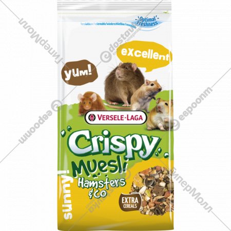 Корм для грызунов «Versele-Laga» Crispy Muesli Hamsters & Co, 461169, 20 кг