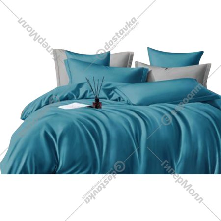 Комплект постельного белья «Luxor» №17-4421 TPX Семейный, темно-бирюзовый, сатин