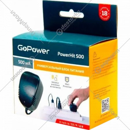 Блок питания «GoPower» Powerhit 500, 00-00015342, универсальный