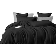 Комплект постельного белья «Luxor» №19-0303 Евро-стандарт, черный, сатин