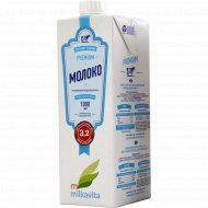 Молоко «Milkavita» Premium, ультрапастеризованное, 3.2 %, 1 л