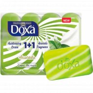 Туалетное мыло «Doxa» Moisturizing Cream+Avocado Fragrance, Авокадо, 4x80 г