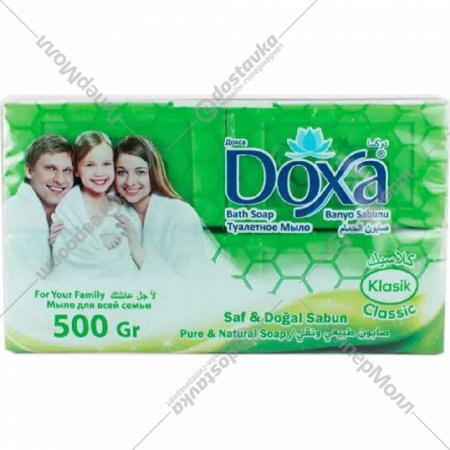 Мыло туалетное «Doxa» Зеленое мыло, Олива, 4x125 г