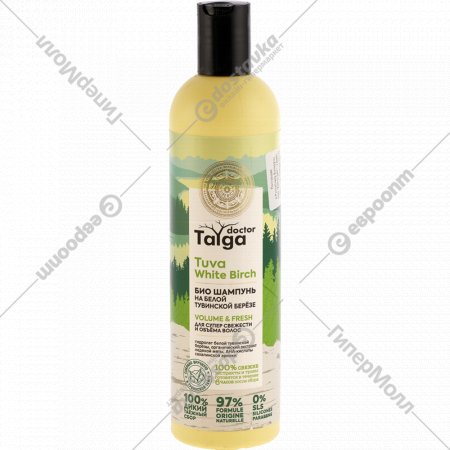 Шампунь «Natura Siberica» Doctor Taiga био для супер свежести и объема волос, 400 мл