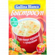 Суп быстрого приготовления «Gallina Blanсa» куриный с сухариками, 17 г
